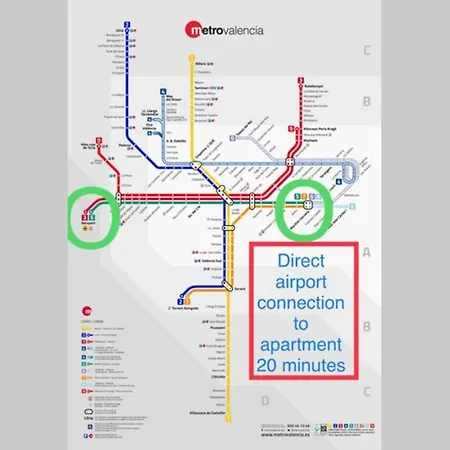 / Playa Cabanyal, Puerto, Cuidad Artes 아파트