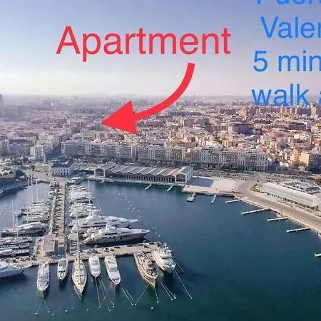 / Playa Cabanyal, Puerto, Cuidad Artes 아파트 발렌시아