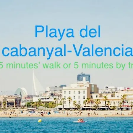 / Playa Cabanyal, Puerto, Cuidad Artes Apartment Valencia