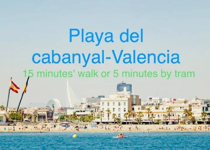 / Playa Cabanyal, Puerto, Cuidad Artes شقة فالنسيا